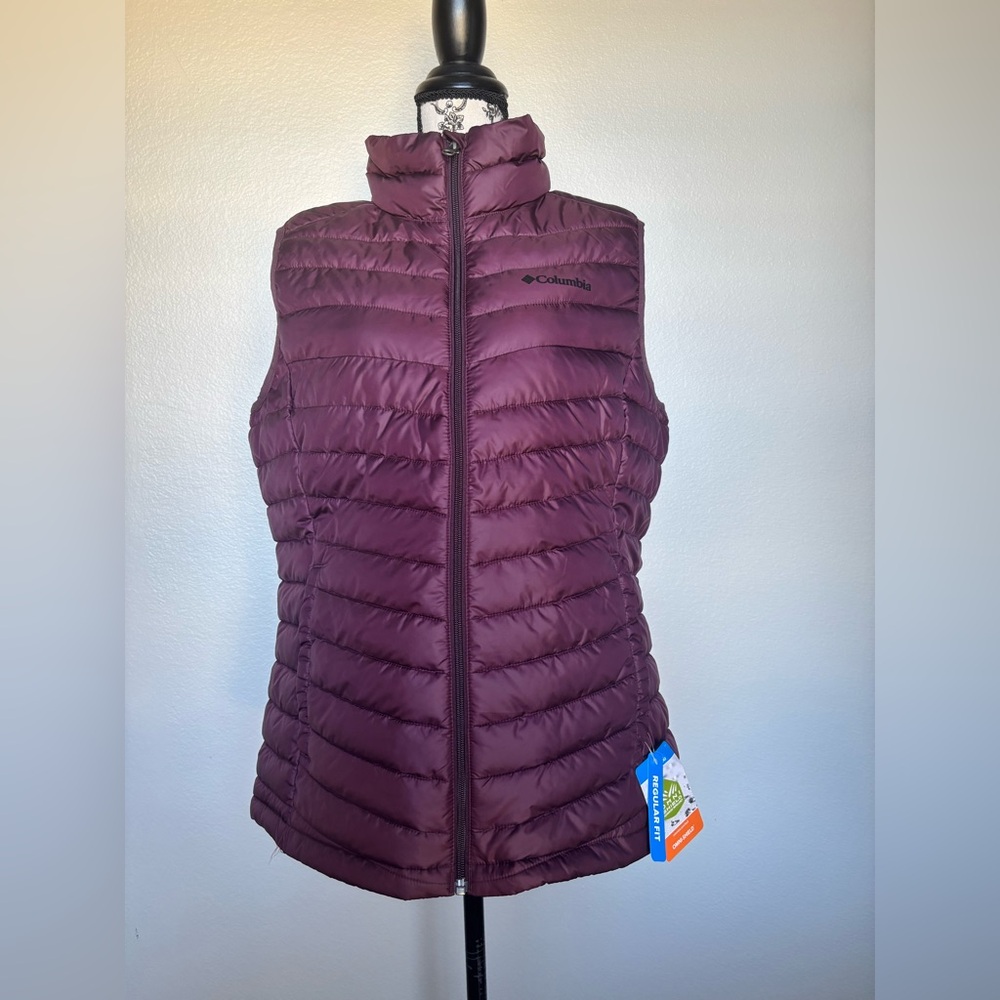 Columbia Women's Dark Purple Quilted Vest - Picture 2 of 14
